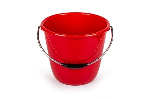 Bucket 10 l, red