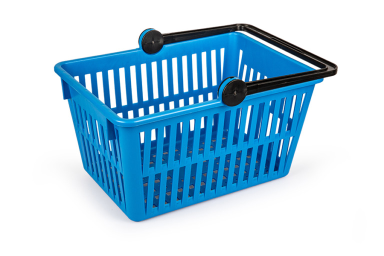 Shopping basket, blue