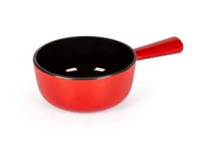 Caquelon à fondue Classic, rouge/noir