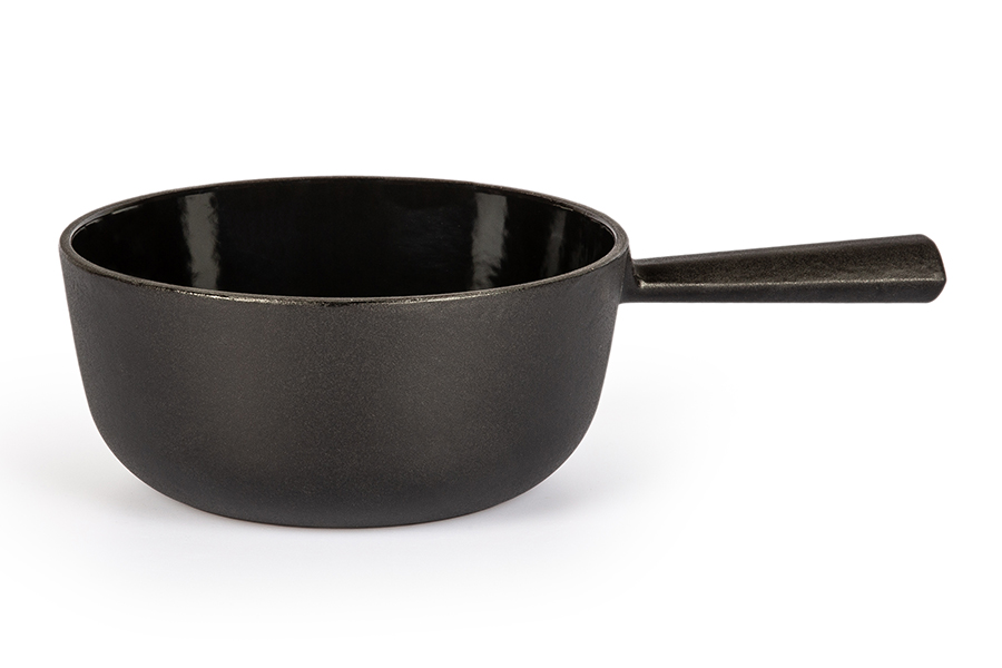 Käsefonduecaquelon Classic, schwarz