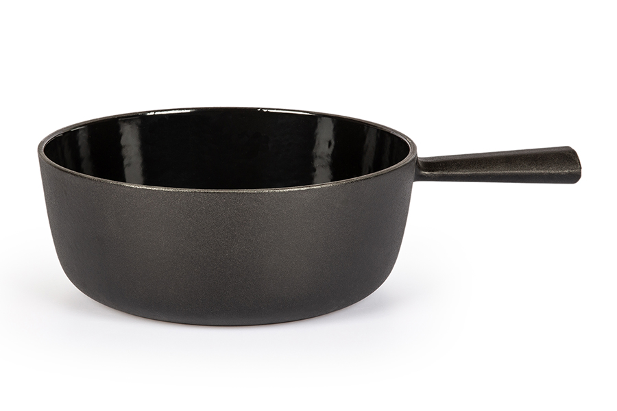 Käsefonduecaquelon Classic, schwarz