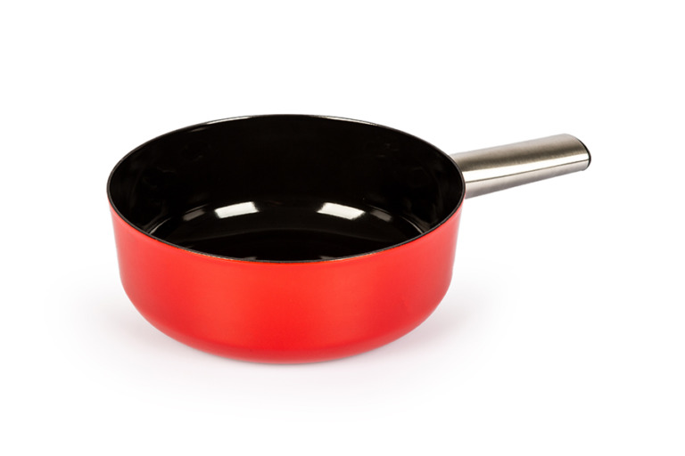 Cheese fondue pot Emotion Inox, red/black
