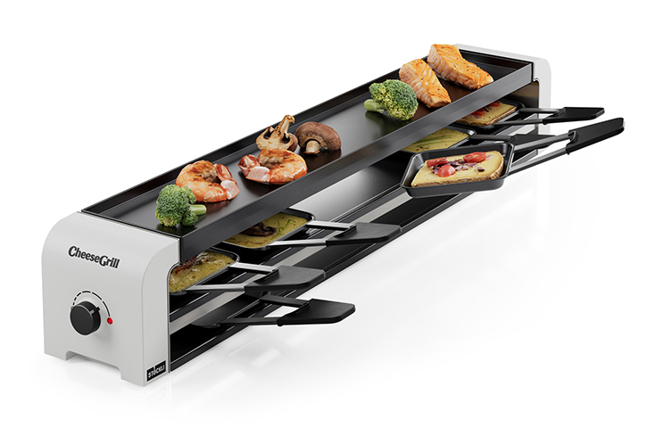 Raclette Käse Ofen Tischgrill Stöckli Twinboard erweiterbar